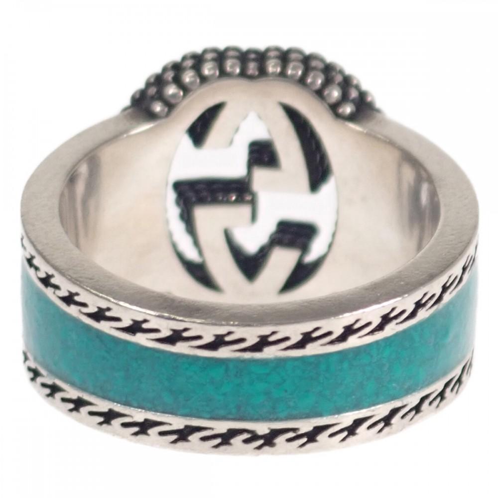 GUCCI  645572_J8410_8136 ring Turquoise Enamel Silver925 Women