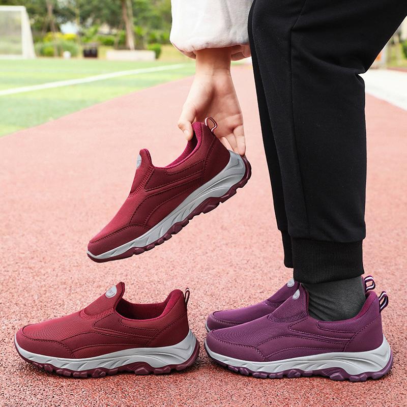 Spring Mom Sports Shoes Women Elderly Shoes Women Soft Bottom Elderly Anti Slip Middle Aged Casual Walking Couple Style Walking All Day Sneakers