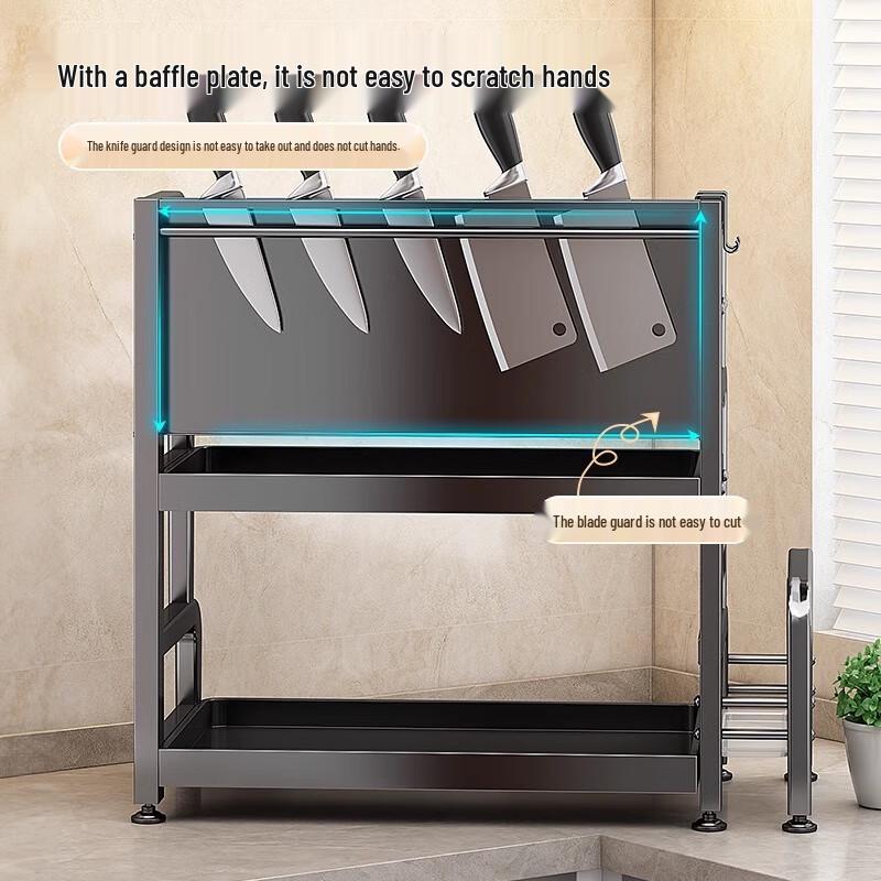 Youqin 2-Tier Carbon Steel Countertop Spice Rack