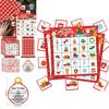 Santa Christmas Theme Bingo Card Game With Instructions For Festive Parties
