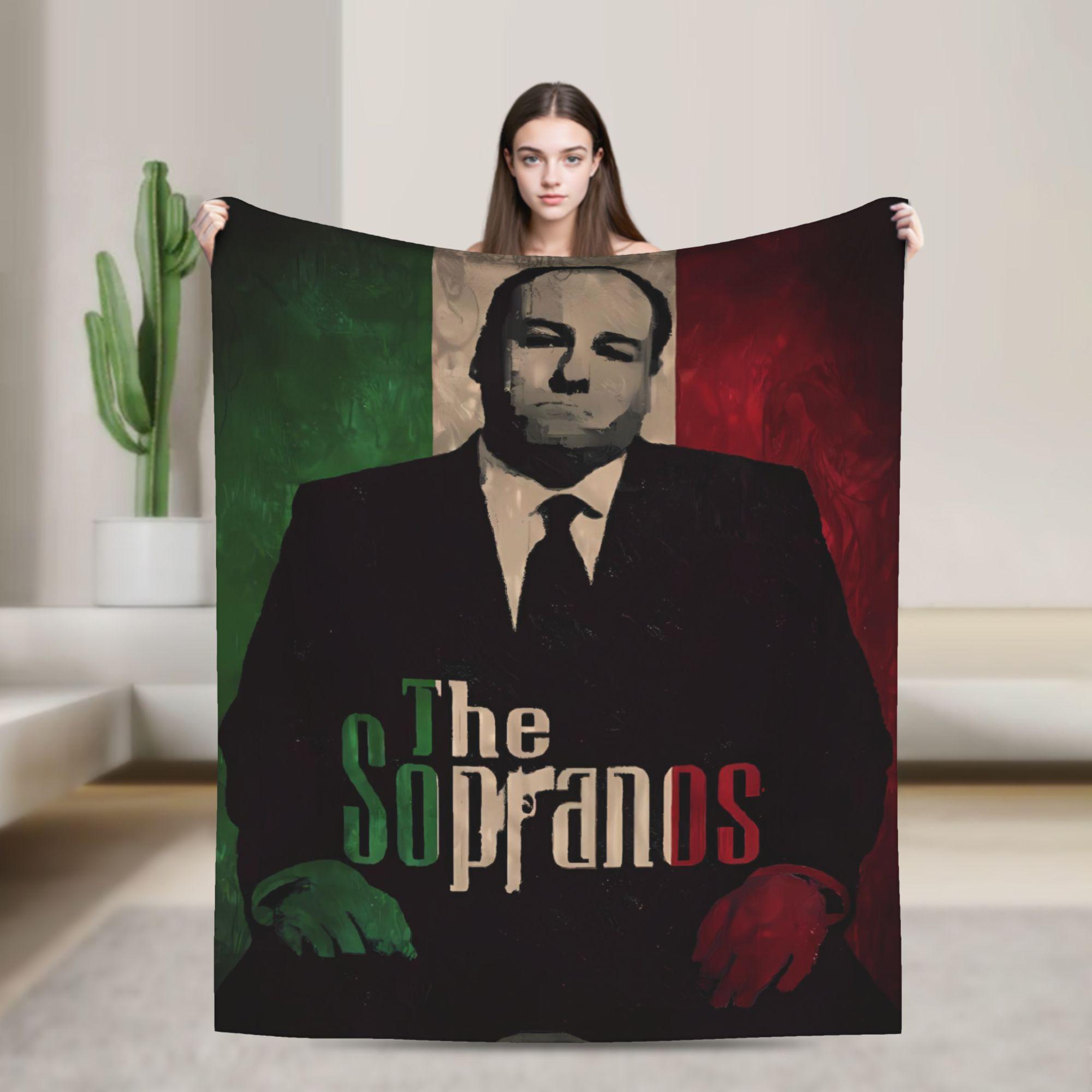 Crime Drama Tv Tony Soprano Blanket Travel Flannel Throw Blanket For Bedroom Super Soft Design Quality Bedspread Present 75x90cm