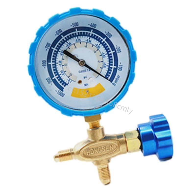 Pressure Gauge Accurate Air Gauge Instrument for Vacuum Pumps 0-1000mbar Gauge 1/8 Connector Vacuum Gauge 6XDE