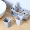 Bathroom Toothbrush Toothpaste Shelf Advanced All-In-One Toothbrush Single/Double Mouthwash Cup Bathroom Wash Set Cup Holder