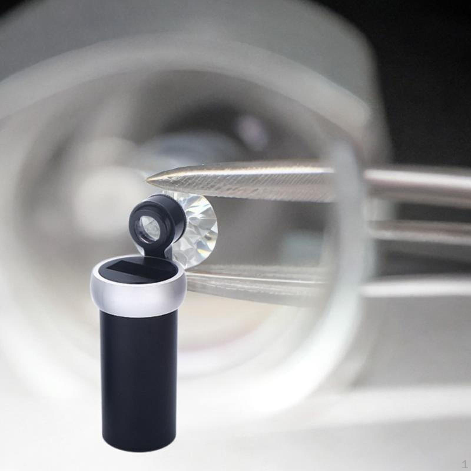 

30x Lens Loupe Inscription Viewer Lightweight Magnifying Glass Inspection Tool for Close Work Gems червоний