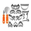 Halloween Kürbisschnitzset, Edelstahl-Ausstecher-Set, DIY Jack O'Lantern Werkzeug zur Kürbisdekoration, Backgeschenk