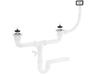 Metal Double Bowl Top-Mount Sink 50X80Cm With Siphon Kuchinox