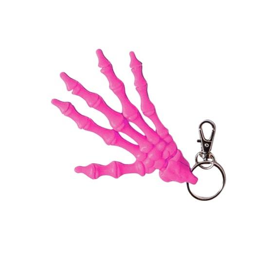 Skelet Hånd Nøglering, Leddelt Skelet Hånd Fidget Nøglering, Fleksible Gotiske Skelet Hænder Vedhæng, Halloween Spooky Gotisk Nøglering til