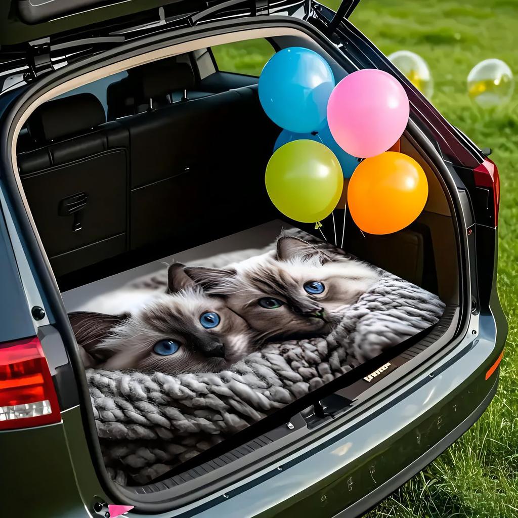 1Pcs Anti Slip Car Trunk Mat Anti Slip Cargo Liner Waterproof Rear Storage Protector Floor Mat SUV Sedan Interior Decoration