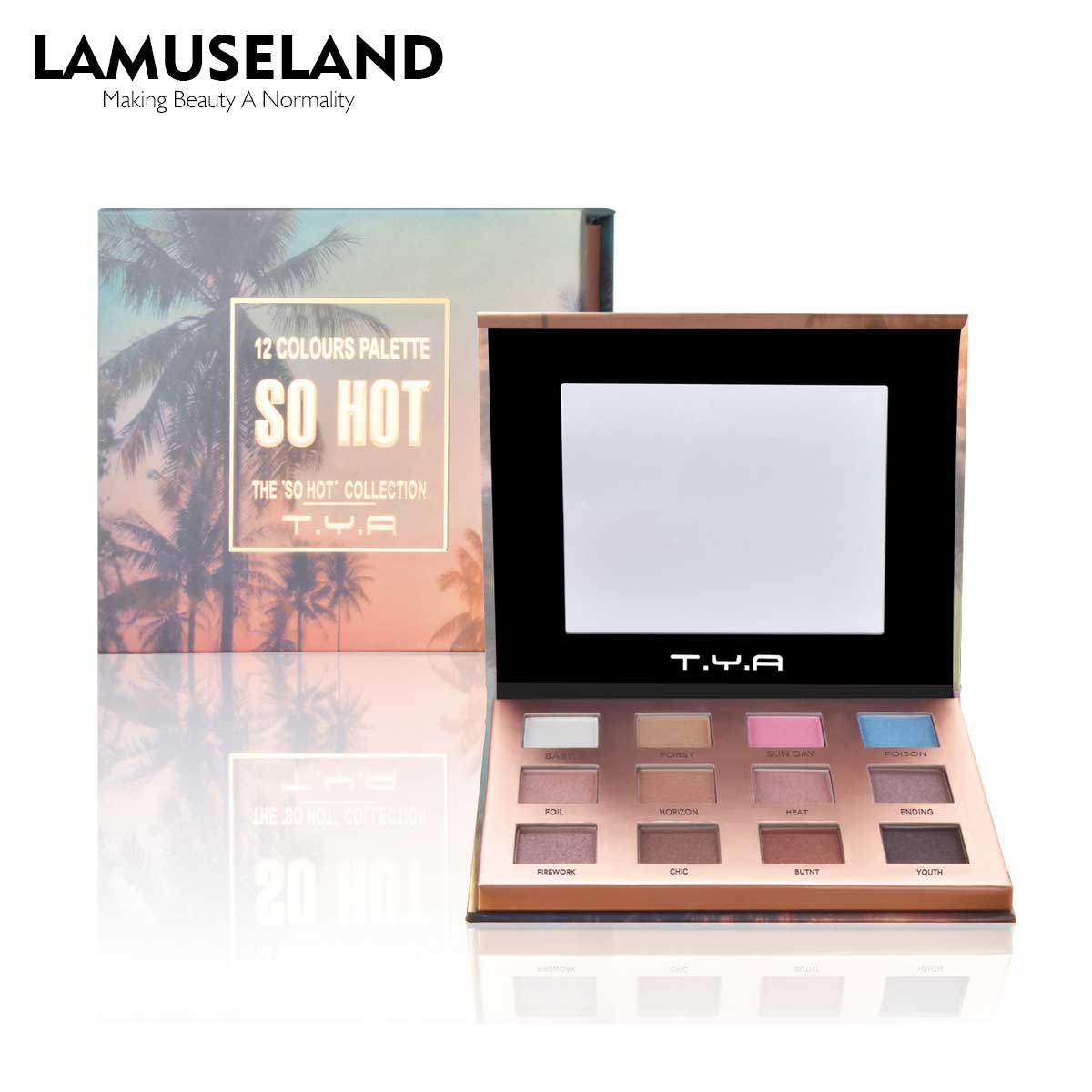 

Тени для век TYA Burning, 12 цветов с зеркалом J0023-J0025