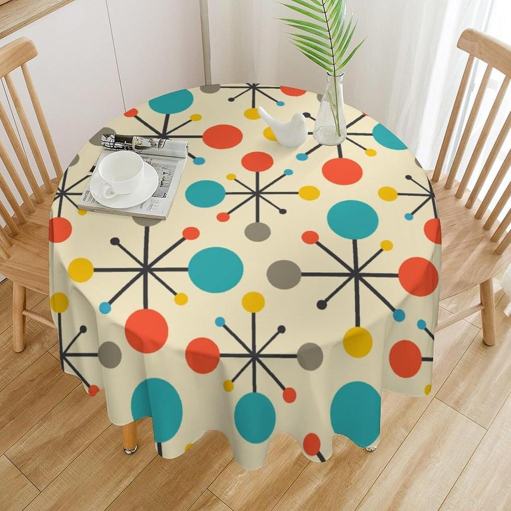 William Morris Bloemenprint Rond Tafelkleed Afwasbaar Polyester Stof Vintage Bloemen Wasbaar Tafelkleed Voor Feestdagen Keuken