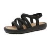 2025 Summer New Outer Wear Beach Sandals Fairy Platform Sandals Round Head Roman Sandals Female