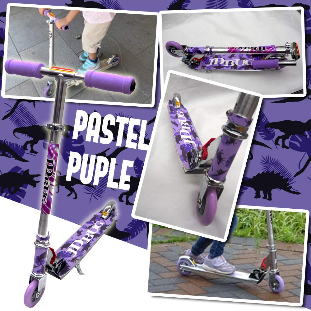JDBUG Kickboard Original Kick Skater Picior An Înălțime Manual de instrucțiuni japonez Copii Cadou Zi de naștere Pastel Copii (Design MS-101A)