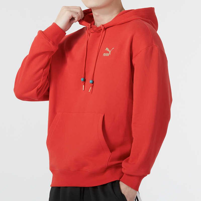 Puma Cny Year Of The Dragon Series Letter Embroidery Casual Hoodie Unisex Hoodies Red 625833-11