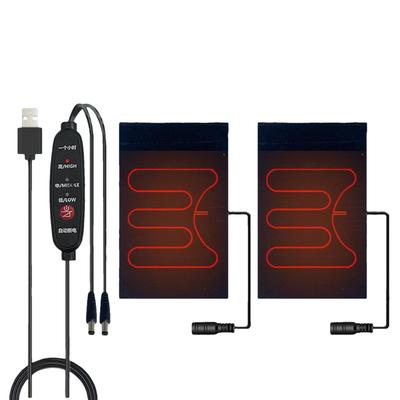 Puños Calefactables para Manillar 5V Cubiertas Calefactables para Manillar de Motocicleta 3 Niveles de Calefacción Protección Cálida para Manos Equipo de Invierno para Conducir Para Quads