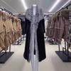Mink Coat Women's Slim Fit Long Style Super Fox Fur Collar Whole Mink Fur Coat