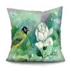 Bedroom Living Room Cushion Cover Oil Painting Bird Cushion Cover Chinese Style Car Sofa Home Decor Pillowcase