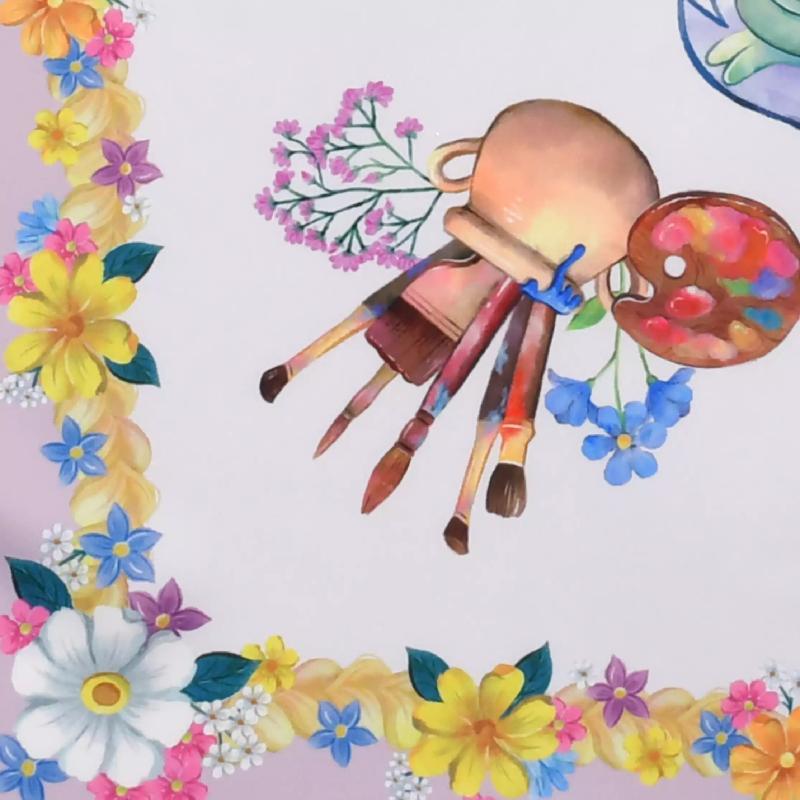 Disney Tangled Purple Scarf ( Disney TANGLED 15TH ) Japan NEW Disney Store