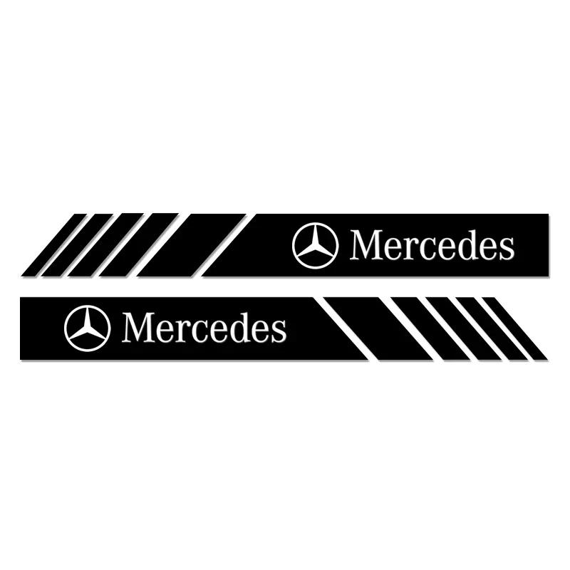 

Hots 2PCS Car Rearview Mirror Stickers Auto Body Decor Decal For MERCEDES BENZ W211 W204 W210 W203 CLA GLA Accessories