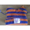Damen Gestrickte Mütze mit Ohrenklappen und Streifen Niedliche Katze Ohrenschützer Mütze Winterlich Warm Weich Pullover Mütze