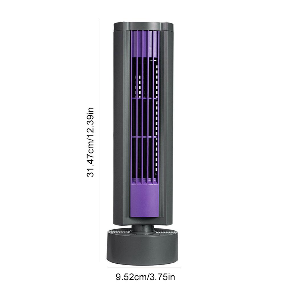 

Portable Tower Fan Air Conditioner Fan 3 Speeds Bladeless Fan Quiet Oscillating Fan Standing Fan for Bedroom Living Room Office