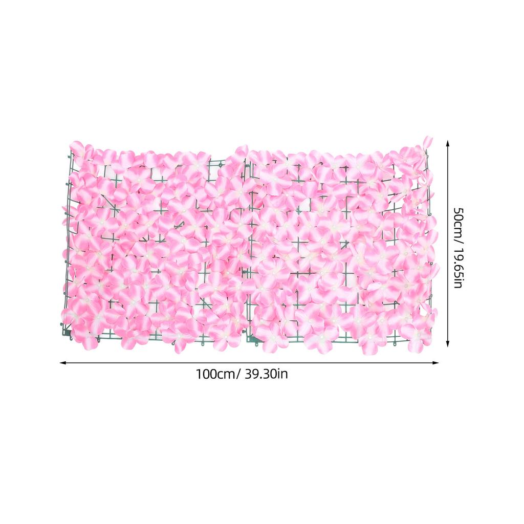 1M Fake Fence Trellis Wall Decoration Artificial Flower Privacy Fence Screen Outdoor Garden Balcony Hedge Home Wedding Decor