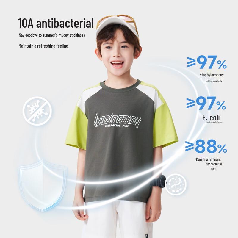 ROMON Boys' Summer Short-Sleeved T-Shirt