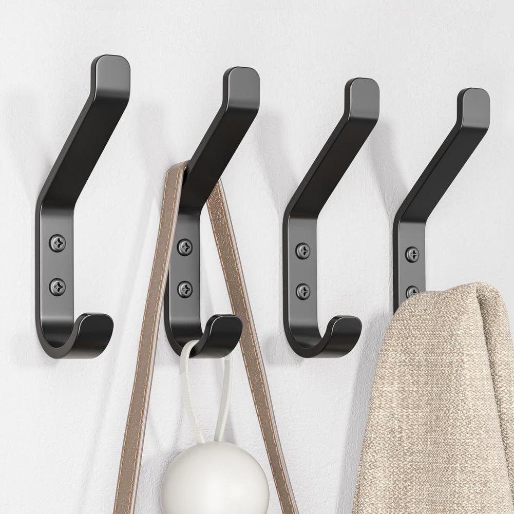 Kitchen Robe Hook Rust-resistant Wall Hook Hat Hanger with Strong Load-bearing Capacity Easy Installation Versatile for Coats