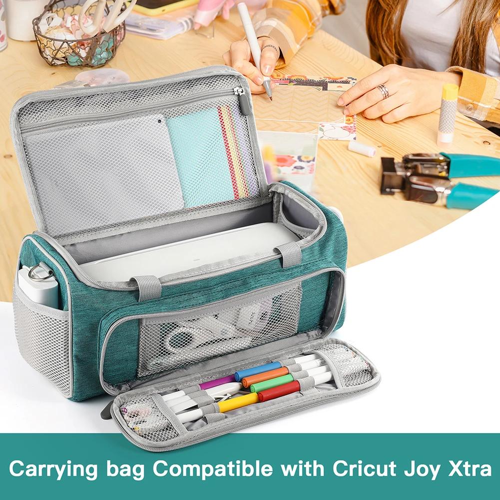Waterproof Portable Carrying Case for Cricut Joy Xtra Smart Cutting Machine with Multiple Pockets and Protection