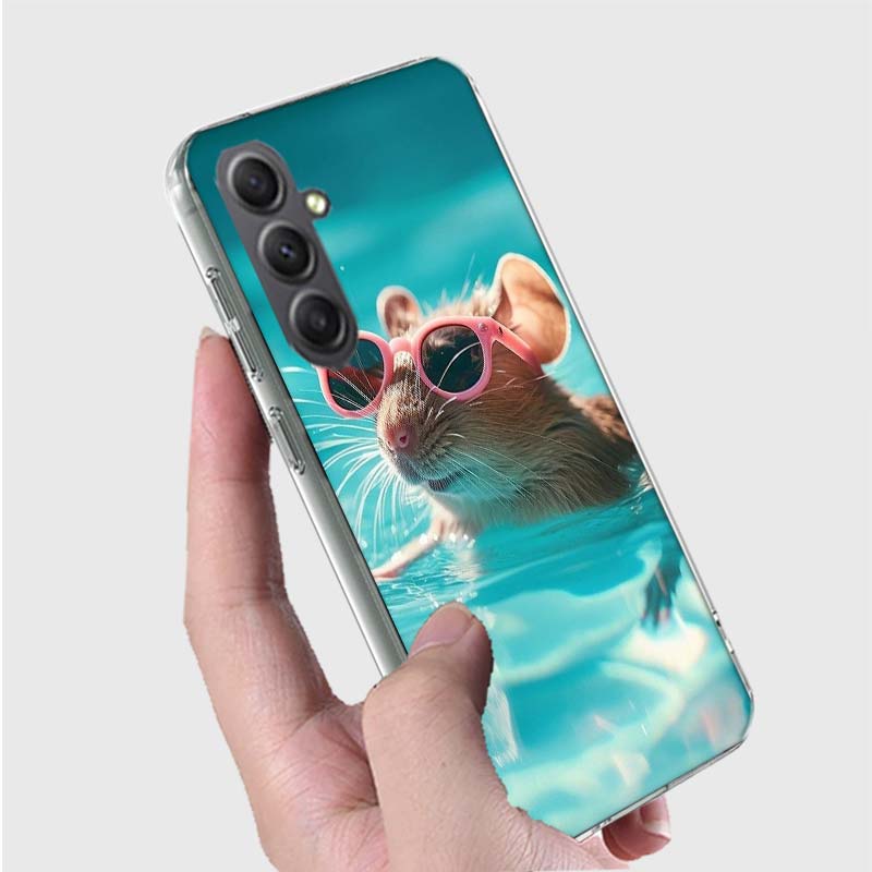 Cute Hamster Phone Case for Samsung A16 A26 A36 A56 A17 A37 A57 A07 A06 A02S A03 A04S A05S Galaxy Note 20 10 A50S A71 A51 A31 A3
