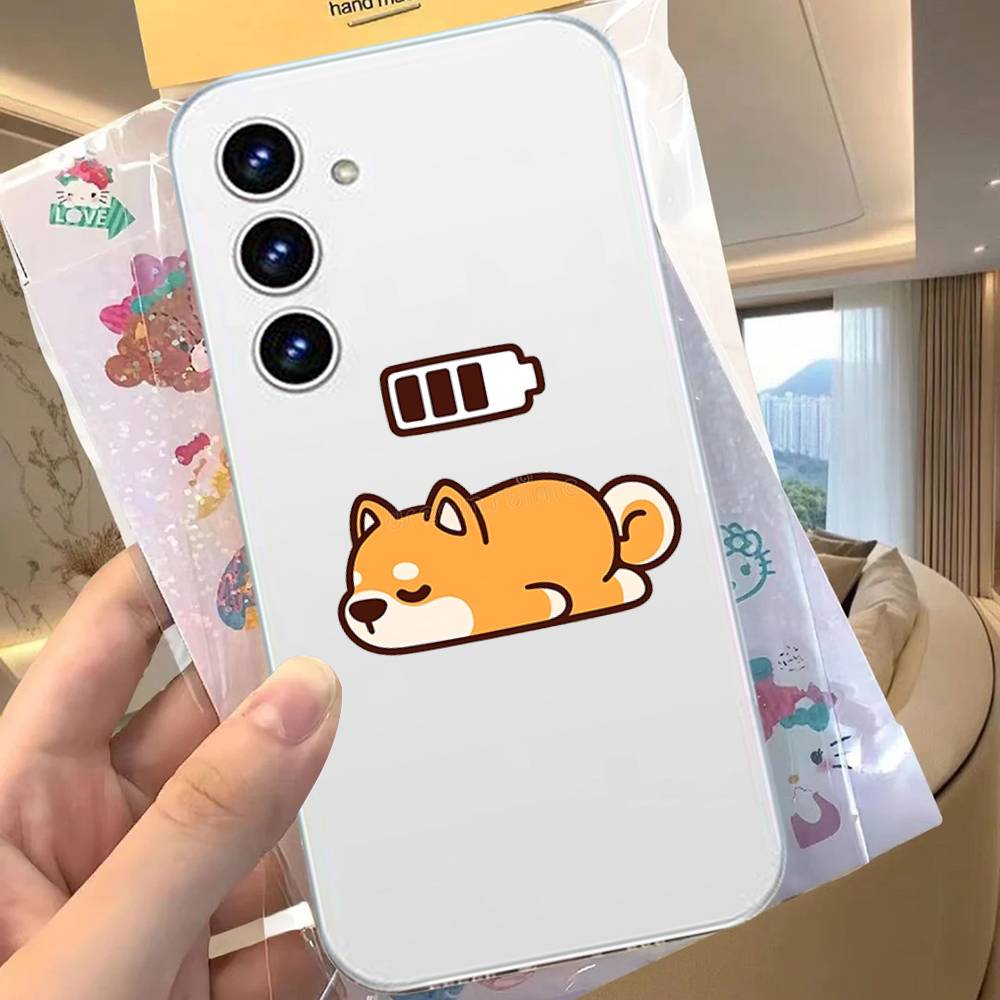 S-Shiba I-Inu Phone Case For Samsung Galaxy Transparent Cover A52 A12 A51 S21 Edge S22ULTRA S23 S24 S20LITE Plus Ultra
