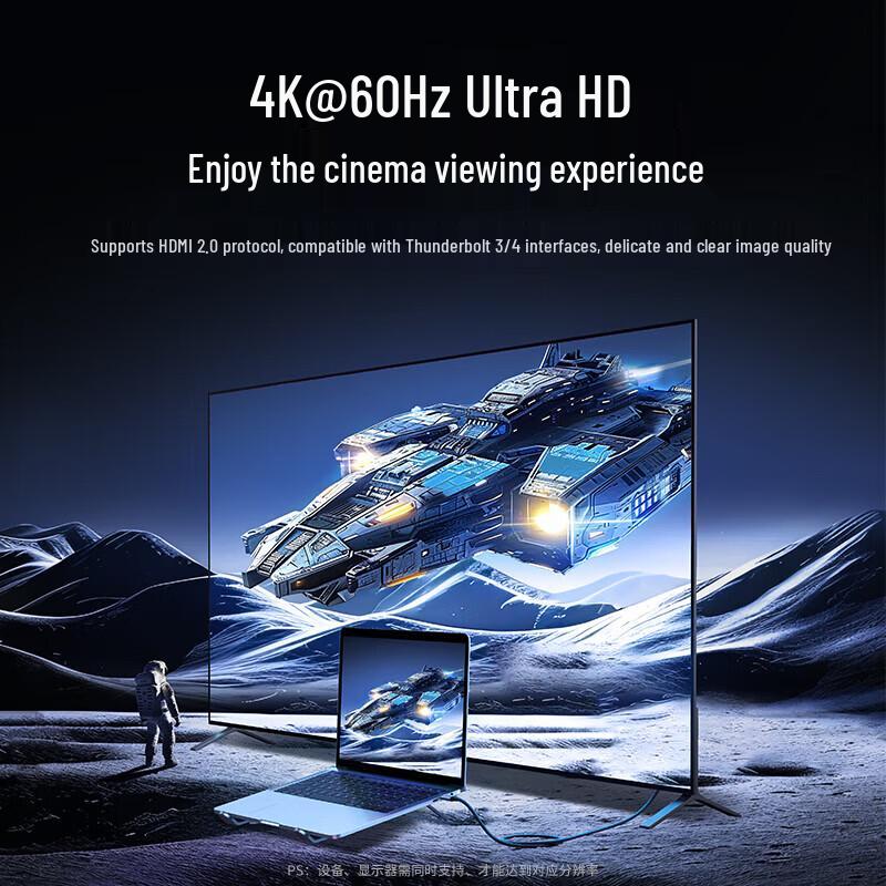 LeevooGreenU USB-C To HDMI 4K Display Cable