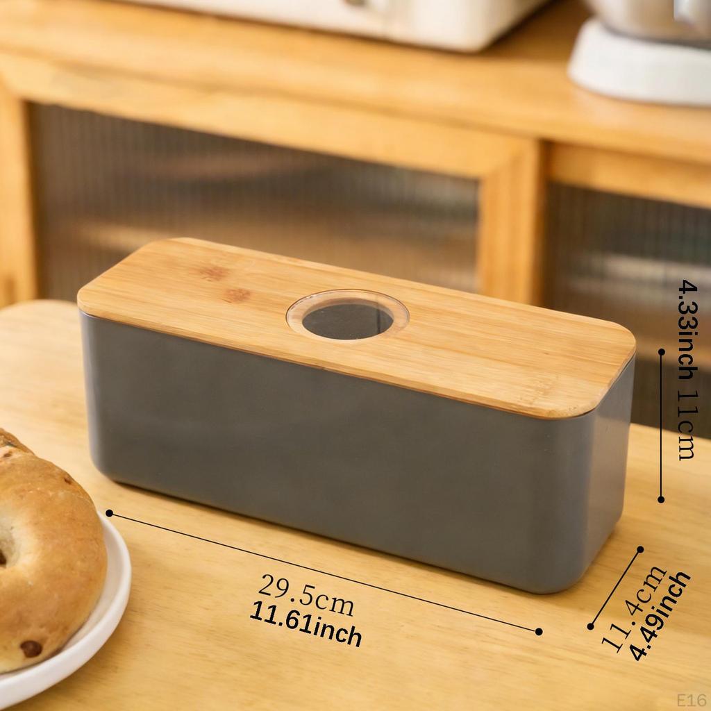Bread Box with Cutting Board Lid Bin for Kitchen Counter Storage Container Breadbox