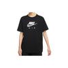 T Shirts Women's Black Crew Neck Moderate Straight Fit DN4862-010