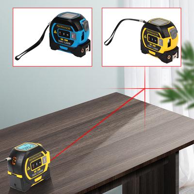 Maßband Lineal Gebäudemessgerät Laser-Entfernungsmesser Entfernungsmesser 5M LCD-Display mit Hintergrundbeleuchtung 3 in 1