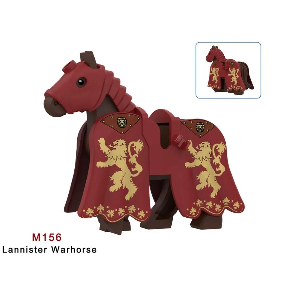 Military Building Blocks Solider Figures Mount War Horse Saddle Reins Adults Children Gifts Toys Animal Accessories Equipments