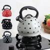 In-Stock Universal Electromagnetic Gas Stove with 3.0L Polka Dot Stainless Steel Whistling Kettle