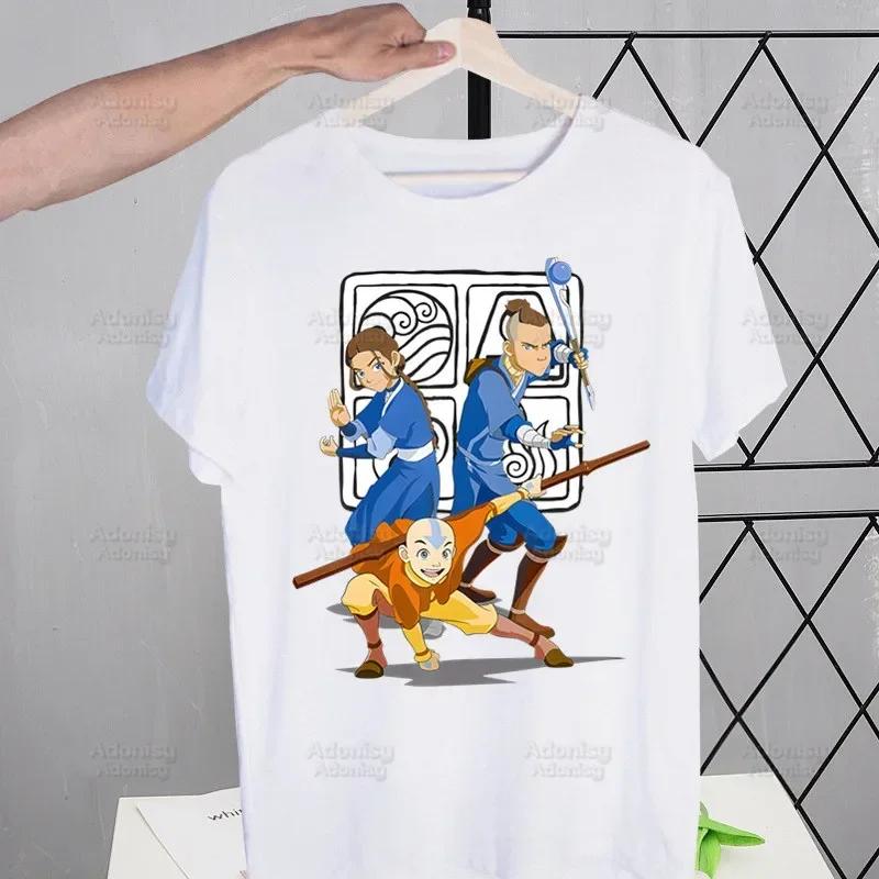 Appa YIP YIP Avatar Kreslené Tričko Pánské Retro Poslední Vládce Vzduchu Vrcholy Trička Harajuku Tričko Streetwear Hip Hop Pánská Trička