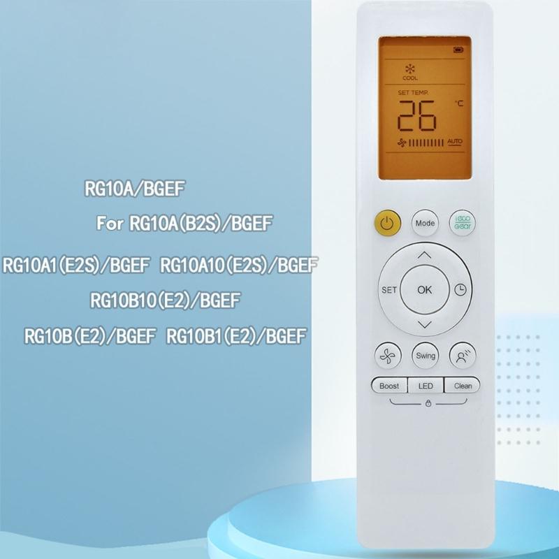RG10A Backlit Remote Control for Air Conditioner Controller English Version Multifunction