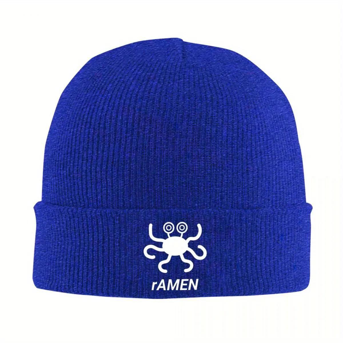 

The Flying Spaghetti Monster Beanie Hats Bonnet Hats Unisex Adult Retro Kpop Knitting Hat Spring Custom Warm Caps