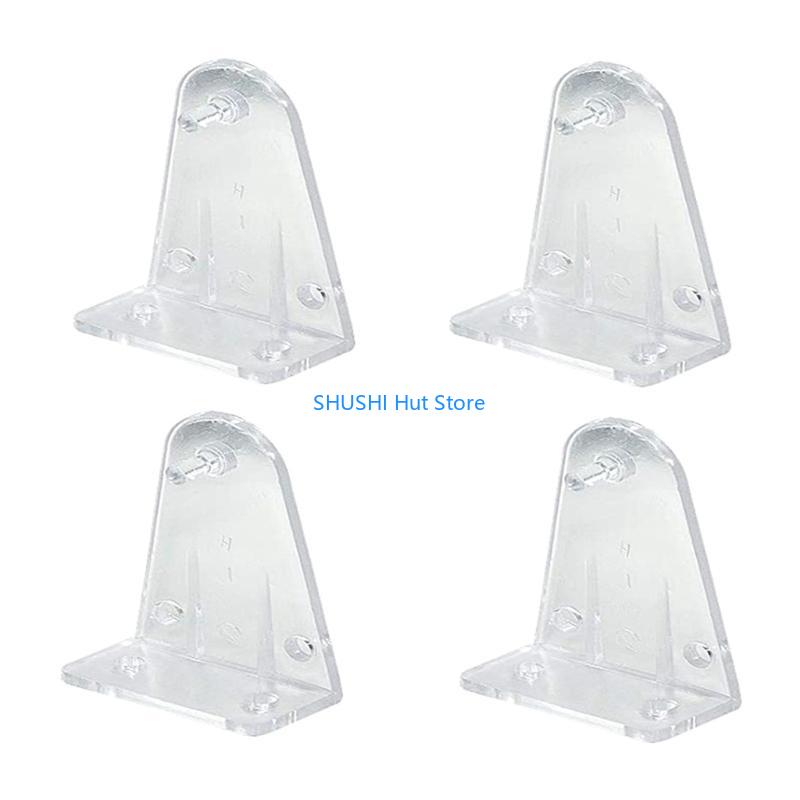 10pcs Hold Down Brackets Clear Plastic Blinds Bottom Holder Clips for 2 Inch Horizontal Blinds Window Shades D57B