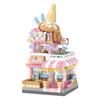 House Building Blocks Household Appliance Dessert Store Street View Snack Children's Toys Boys Girls Gifts Compatible With Lego
