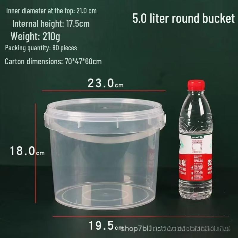 Yicang 5L High-Temperature Transparent Food Storage Buckets