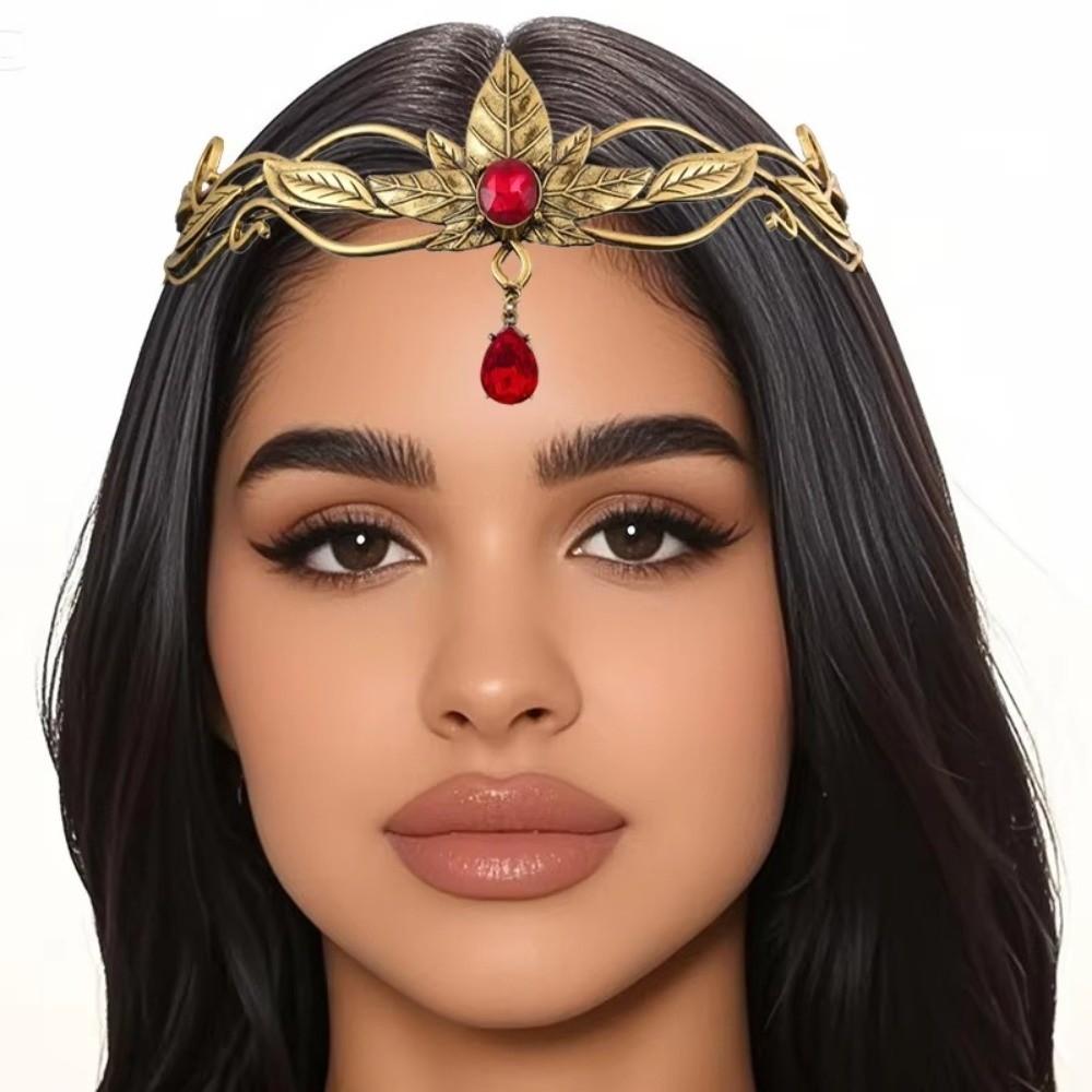 Elegant King Round Elves Crown Baroque Princess Diadems Bridal Hair Accessories  Wedding Ceremony