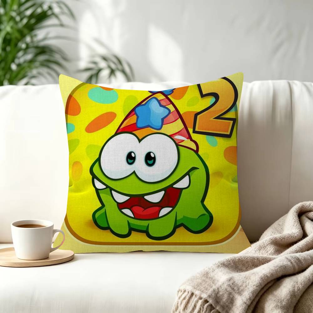 Anime ooOm fun Nom Stories  Trendystyle decorative throw pillow cover insert not included fauxembroidery design