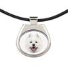 Samoyed, Bjelkier, Samoiedskaya Sobaka – Necklace with a geometric design and the inscription "Art-Dog" | Art-Dog