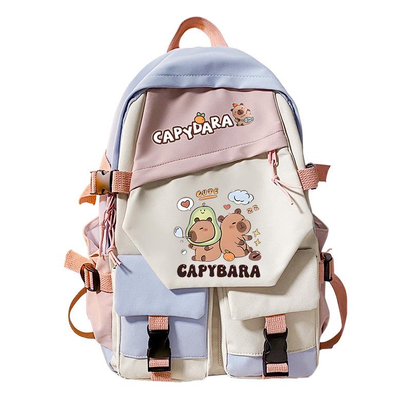 Cartoon Primary School Grades 3-6 Junior High School High School Students Campus Burden Reduction Backpack Large Capacity School Bag