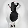 Anime Cosplay Costume Dark Sweet and Cool Embroidered Cross Halloween Nun Costume COS Costume