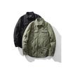 Lightweight down Jacket Men's Winter down Warm Work Shirt Coat Foreign Trade Men's Casual Turn-Down Collar Cotton Jacket