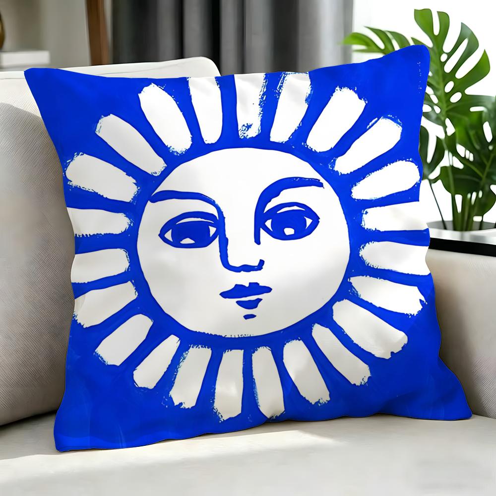 Art SSun Face Cushion Cover Cushion Cover Set Pcs x x x Pillowcase Decorative Sofa Home Decor