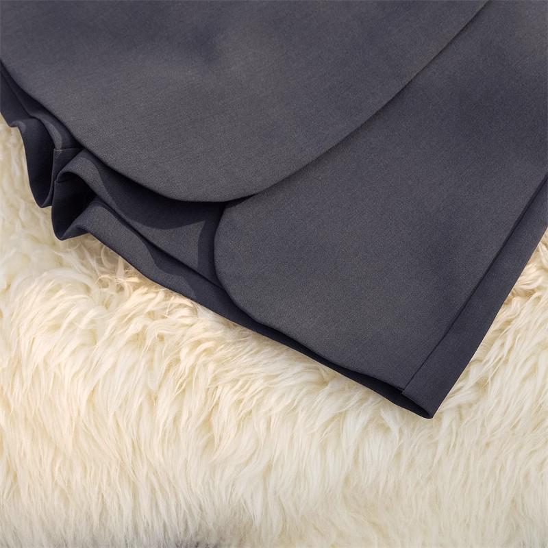 Women's Gray High-Waist A-line Wide Leg Skirt Shorts - Spring/Summer 2025 Collection